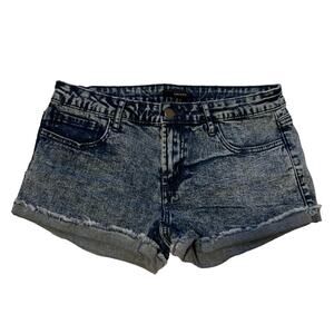Y2K Forever 21 Acid Wash Jean Shorts Blue Size 27